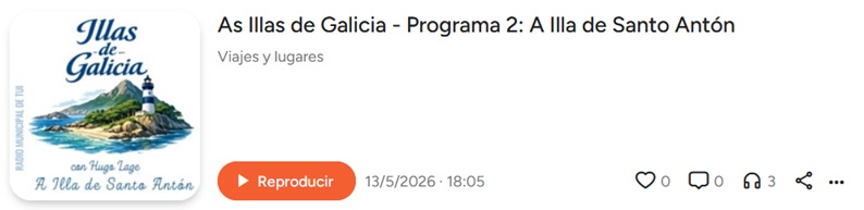 ESCOITA O PROGRAMA NO IVOOX DA RADIO MUNICIPAL DE TUI